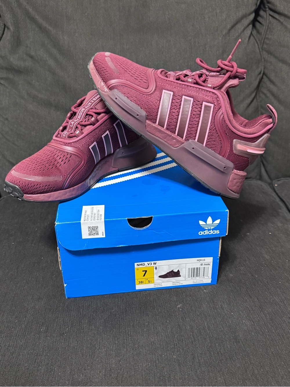 NEW WITH TAGS! Adidas NMD_V3 Burgandy